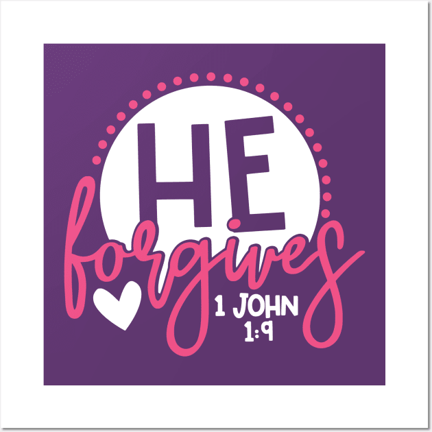 He Forgives Wall Art by authorytees